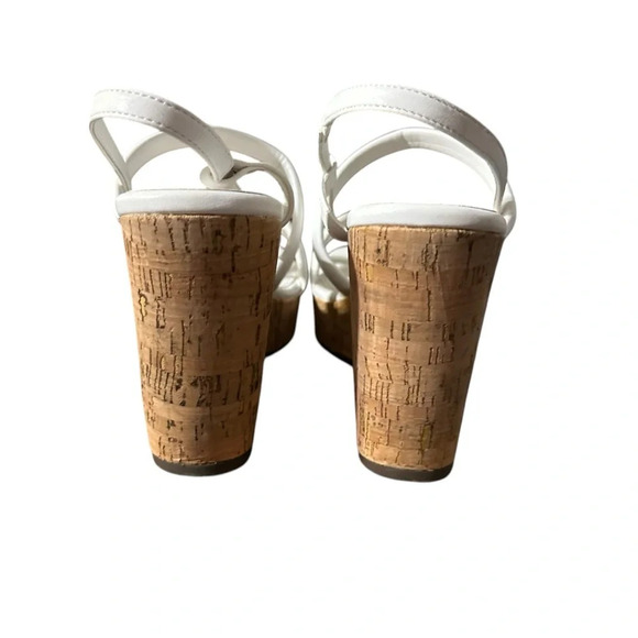 Women Platform Wedge Sandals Cork Slingback Wedges Espadrilles Heels Summer - Picture 5 of 5